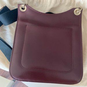 Creatures Of Comfort, burgundy leather cross bag
